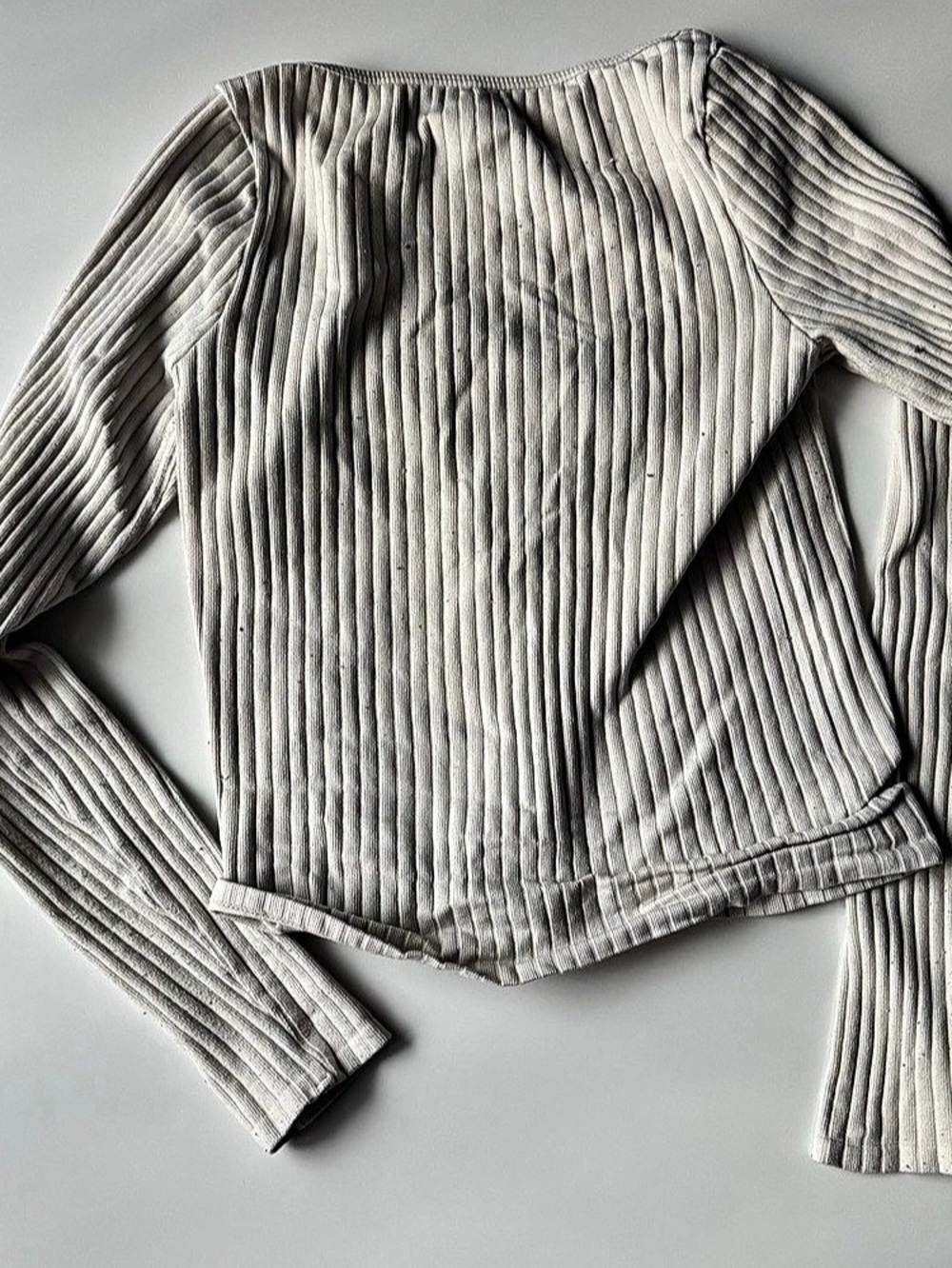 wild fable Seamless Ribbed Long Sleeve Scoop Neck Top